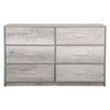 YONWAY Modern 6-Drawer Dresser Home Organization Storage with Spacious Storage and Sturdy Wood Frame for Living Room or Hallway, Grey - 4 of 4