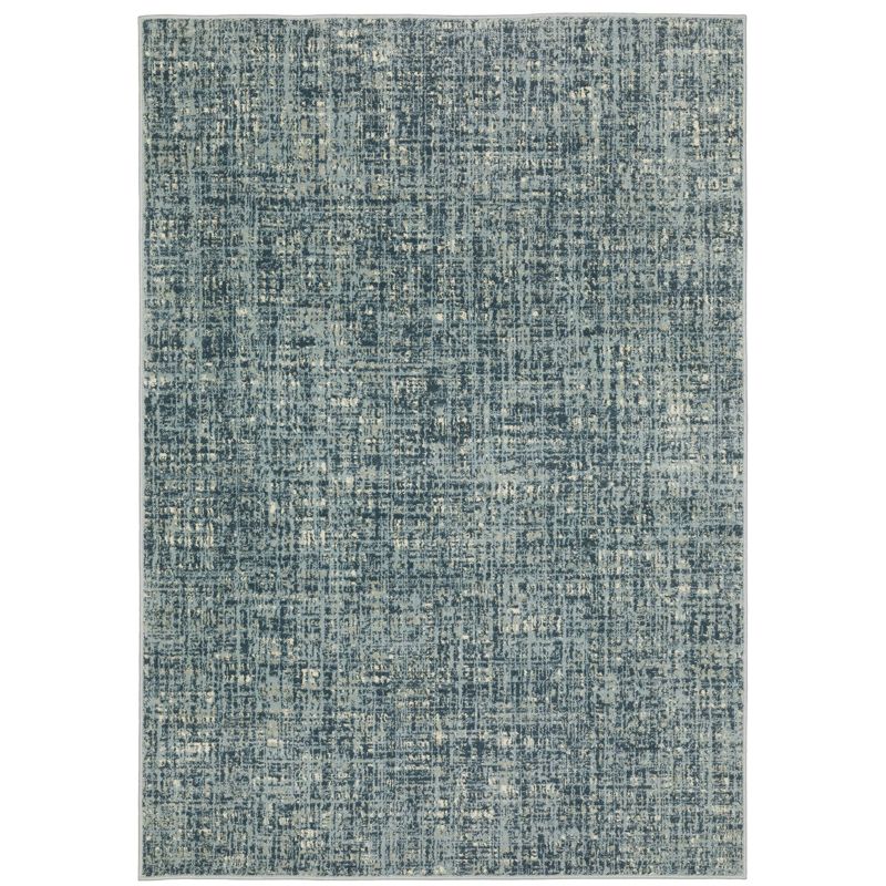 Bryant Etched Striped Indoor Area Rug Teal/Gray - Captiv8e Designs, 1 of 12