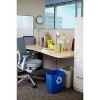 LunaLulinlk Beige Commercial Plastic 7 Gallon Trash Can - 4 of 4