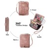BEAFUP Women's Wallet ,RFID Blocking Soft Leather Bifold Wallet- Compact Card Holder with ID Window, Durable Everyday Use & Travel for Ladies - 3 of 4