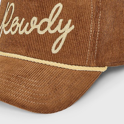 Mighty Fine Brown Cord Baseball Hat -Brown - image 5