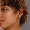 14K Gold Plated Butterfly Dangle Earrings for Women - Dainty, Trendy, CZ Drop Earrings - Simple Long Dangling Jewelry - 4 of 4