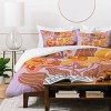 Deny Designs 2pc Twin/Twin Extra Long Gigi Rosado Orange Flowers Duvet Cover and Pillow Sham Set Orange: 300 Thread Count, Woven Polyester - image 3 of 4