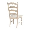 International Concepts Set of 2 Maine Ladderback Chair Unfinished : Hardwood Frame, Armless Design, 225 lb Capacity - 4 of 4