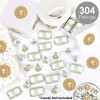 Big Dot of Happiness Elegant Cross - Religious Party Candy Favor Sticker Kit - 304 Pieces - 2 of 4