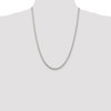 Black Bow Jewelry 4mm, Sterling Silver Round Solid Spiga Chain Necklace - 2 of 4