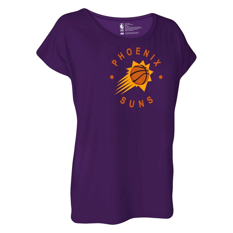 NBA Phoenix Suns Women&#39;s Dolman Short Sleeve T-Shirt, 3 of 5
