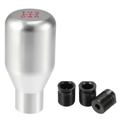 Unique Bargains 5 Speed Universal Car Gear Shift Knob Stick Shifter Handle Silver Tone