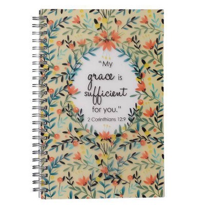 Notebook Wirebound Grace Sufficient 2 Cor 12 - (Spiral Bound)