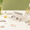 HTUTWOO Mini Travel Jewellery Box, Portable Jewellery Organizer Case, Jewelry Display Box for Storing Earrings, Necklaces, Rings - 2 of 4