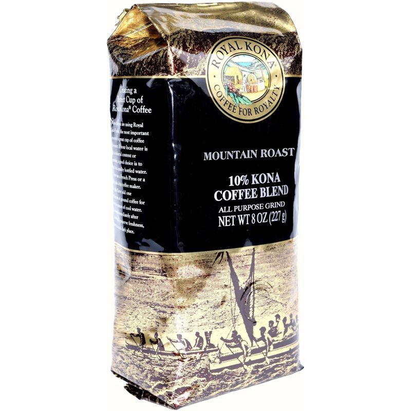 Royal Kona Mountain Roast Ground Medium Roast Coffee - 8oz, 1 of 4