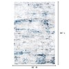 Itopfox Modern Abstract Area Rug for Living Room, Soft Indoor Carpet with Non-Slip Backing, Ideal for Dining Table, Nursery, Home Office, Bedroom - 2 of 4
