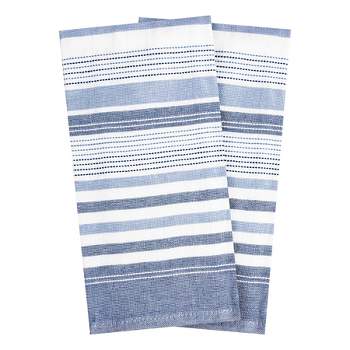 T-fal Dual Terry Stripe Kitchen Towel, 2 Piece Set