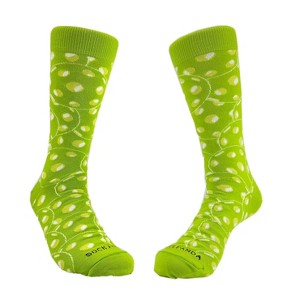 Overlapping Pickleball Pattern Socks - Men's Sizes Adult Large (Men's Shoe 8-13) from the Sock Panda - 1 of 3