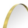 TEHOME Yolanta Circular Round Stainless Steel Framed Wall Mounted Bathroom Vanity Mirror - 4 of 4