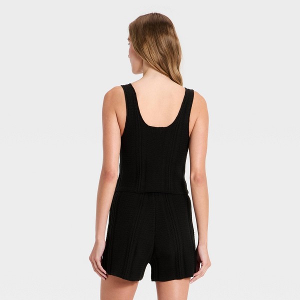 Top tipo suéter tejido a crochet para mujer - A New Day™ 2