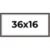 PosterPalooza | Panoramic Simple Silver Picture Frame - UV Acrylic, Foam Board Backing, Hanging Hardware - 2 of 4