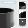 Wooakway Outdoor/Indoor/Decor/Garden Large Tall Metal Planter Pots Planter Boxes Cachepots Nursery Pots - 2 of 4