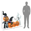LOVSON 7.5-foot Halloween inflatable pumpkin ghost family, outdoor LED garden display, waterproof design - 3 of 4