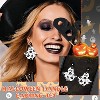 Bulk Halloween Earring Set - 10 Pairs of Ghost, Bat & Spider Earrings for Women, Party Favor Jewelry - 3 of 4