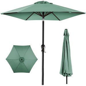 Best Choice Products 10ft Outdoor Steel Market Patio Umbrella w/ Crank, Tilt Push Button, 6 Ribs - 1 of 4