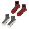 LECHERY Women's Signature Logo L Sheer Crew Socks (2 Pairs) - 2 of 4