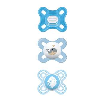Mam Love & Affection Mommy Pacifier Clip, All Ages - 2ct Blue : Target