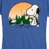 Women's - Peanuts - Campfire Snoopy and Woodstock Short Sleeve Graphic T-Shirt - 2 of 4