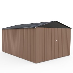 8 x 12 Ft Outdoor Storage Shed, Large Metal Tool Sheds with Updated Frame Structure and Lockable Doors, Garden Shed for Backyard Garden Patio Lawn - 1 of 4