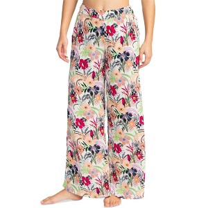 Roxy Womens Flowy Light Weight Floral Casual Wide Leg Pants - 1 of 1