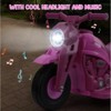 6V Bubble Motorcycle Ride on Toy Car for Kids, Kids Motorcycle with Bubble Function w/Music - 4 of 4