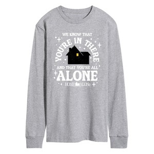 Men's - Home Alone - We Know Youre In There Long Sleeve Graphic T-Shirt - 1 of 3