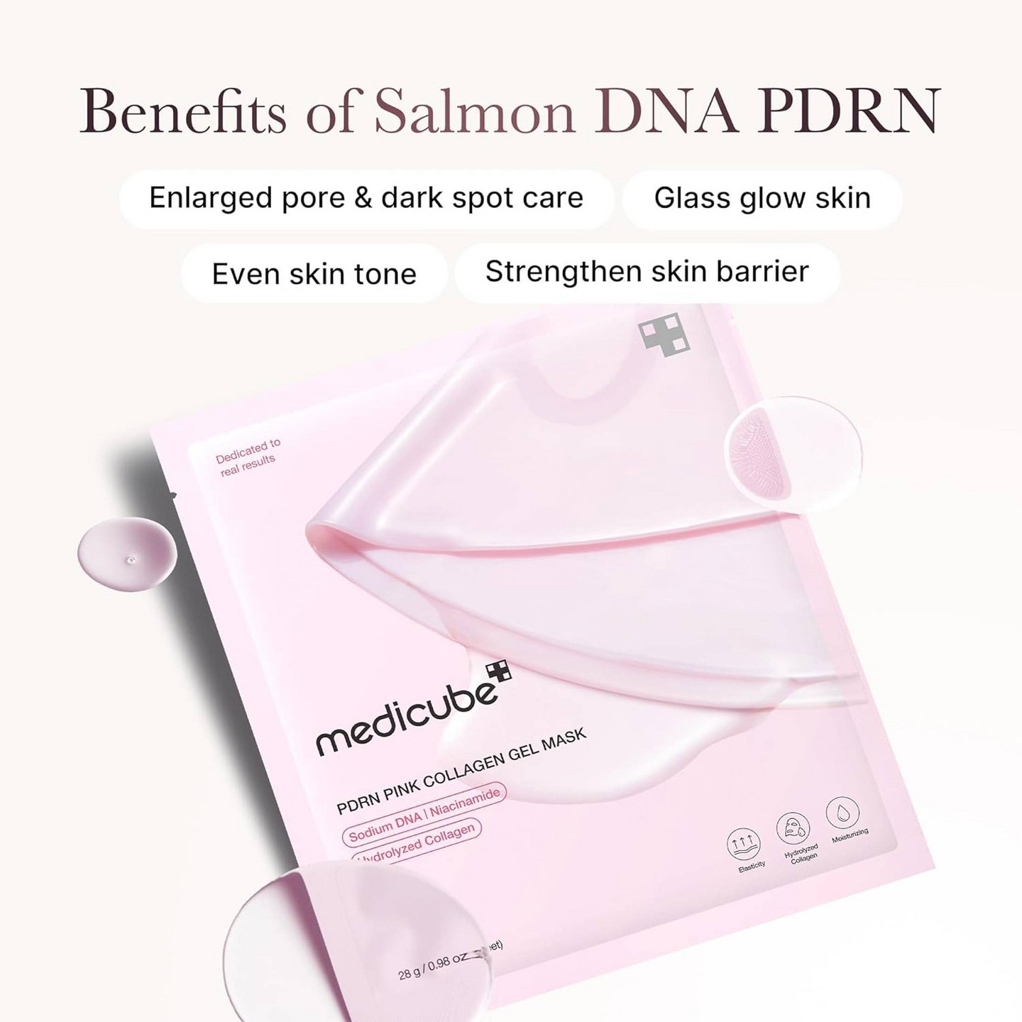 Гелевая маска medicube Pdrn Pink Collagen, 0.98 oz, цвет: Розовый — фото 3