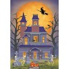 Haunted House Party Halloween House Flag Full Moon Witch 28"x40" Briarwood Lane - 3 of 4