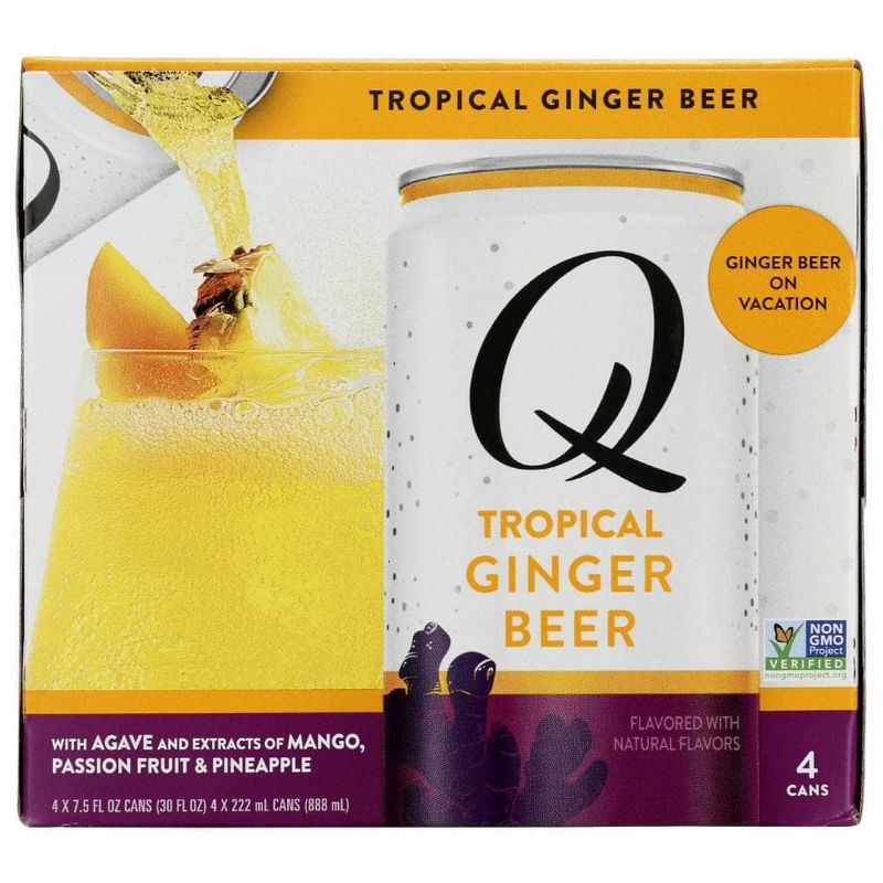 Q Mixers Tropical Ginger Beer - Case of 6/4 pack, 7.5 oz, 3 of 8