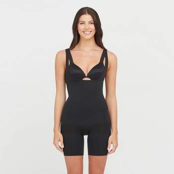 NWT Star Power by Spanx Lady Luxe Open-Bust Tank 2347 Black Womens