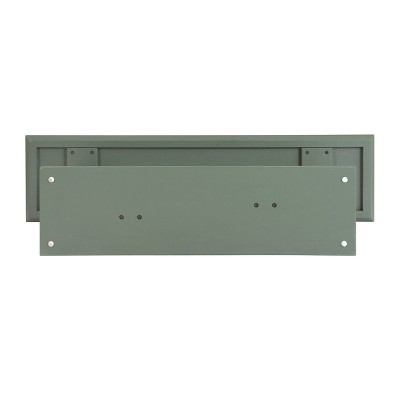 Spanish Moss Acacia Wood 57" Console Table with Wire-Brush Finish