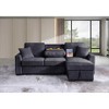 Hybition Reversible Sleeper Sofa with Pull Out Bed,L Shaped Convertible Chenille Couch with Storage Chaise & USB Charging for Living Room Apartment - 2 of 4