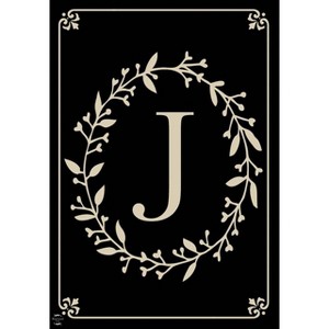 Briarwood Lane Classic Monogram Letter J House Flag Double-Sided 28" x 40" - 1 of 4