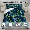 Luupatchy Green Football Comforter Bedding Set with 1 Comforter 2 Pillowcase,Twin - 2 of 4