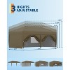 10x20 ft Heavy-Duty Pop-Up Outdoor Canopy with 6 Walls, 3 Heights. Includes Bag, Weights, Stakes & Ropes - 4 of 4