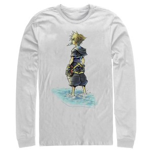 Men's Kingdom Hearts 1 Beach Sora Long Sleeve Shirt - 1 of 4