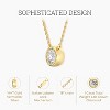 GILDED 1 CTTW Lab-Grown Diamond Bezel Solitaire Pendant in 2.5 Micron Gold Vermeil 14KT Gold-Plated Sterling Silver, 18" Chain - 2 of 4
