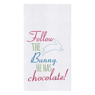 C&F Home Follow the Bunny Easter Flour Sack Cotton Kitchen Towel