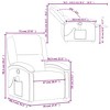 vidaXL Recliner Chair Wingback Armchair for Home Theater Cinema Faux Leather - 4 of 4