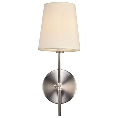 Elegant Lighting Mel Collection Wall Sconce D5.5 H15 Lt:1 Burnished Nickel Finish
