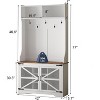 Corner Bookshelf, 6 Tier Industrial L-Shaped Bookcase with Wooden Shelves - Large Storage for Living Room Office - 2 of 4