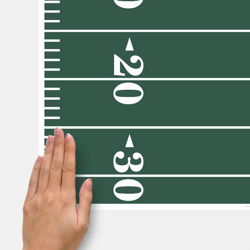 RoomMates XL Football Field Dry Erase Giant Peel and Stick Wall Decals Green/White, 3 of 5