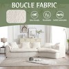 Oversized 133.07" Boucle Sectional Sofa with Right Hand Facing Chaise, Double-layer Cushion, 5 Pillows, No Assembly Required - 4 of 4