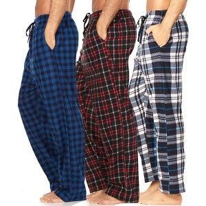 DARESAY Mens 3 Pack Pajama Pants for Men, Microfleece Pajama Pants, Men's Pajamas, Sleep pants with Pockets, Sizes Up to 3X - 1 of 4
